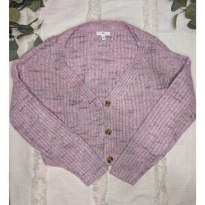 Nordstrom B.P. Button Up Cardigan in Speckled Pink